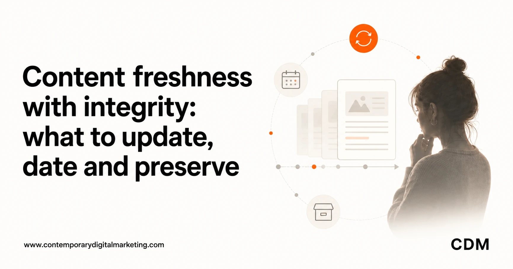 Content freshness with integrity: what to update, date and preserve