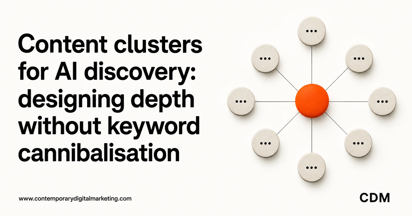 Content clusters for AI discovery: designing depth without keyword cannibalisation