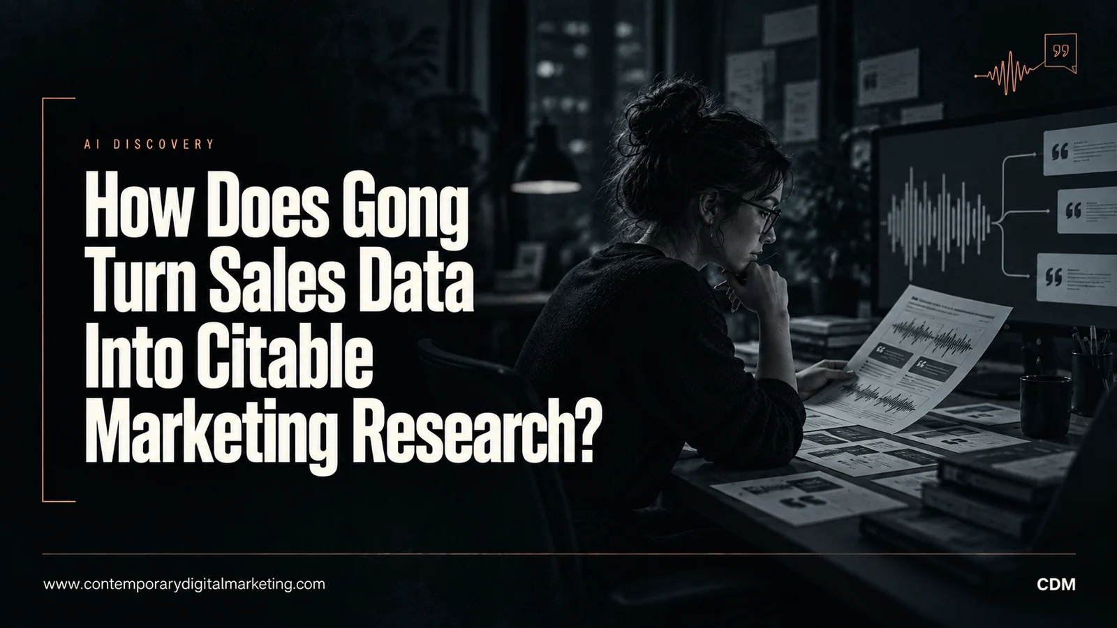 How Does Gong Turn Sales Data Into Citable Marketing Research?