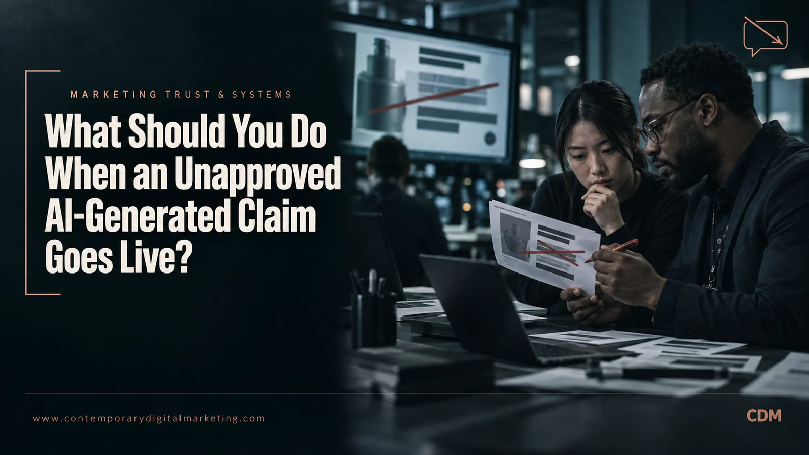 What Should You Do When an Unapproved AI-Generated Claim Goes Live?