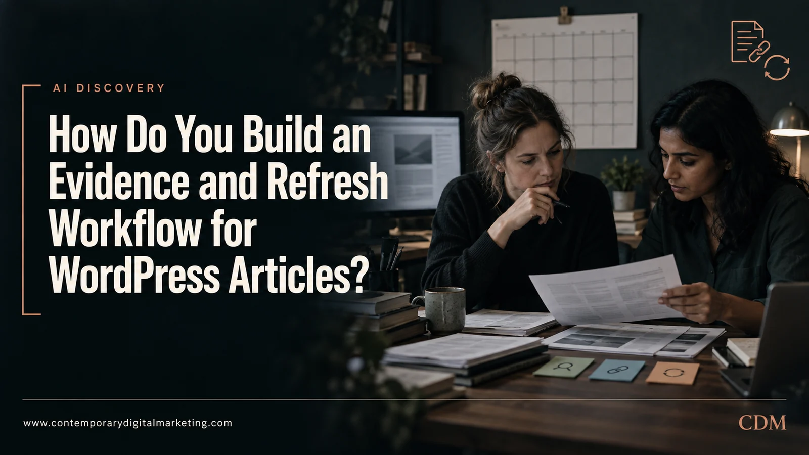 How Do You Build an Evidence and Refresh Workflow for WordPress Articles?