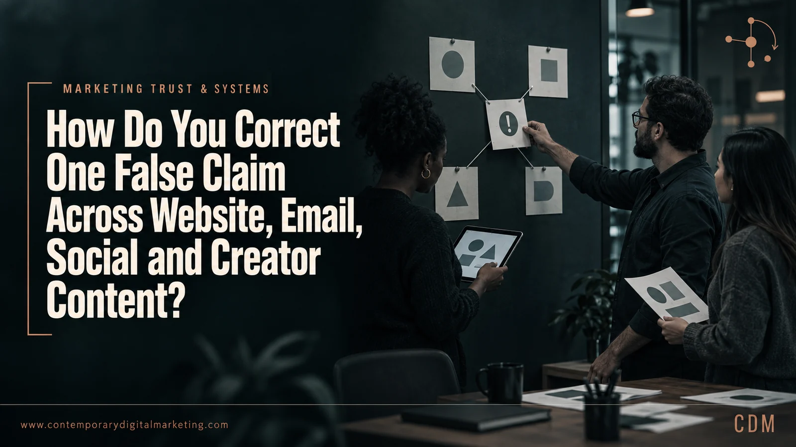 How Do You Correct One False Claim Across Website, Email, Social and Creator Content?