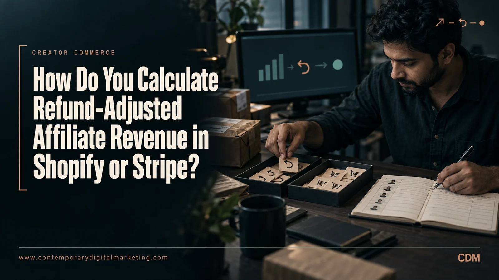 How Do You Calculate Refund-Adjusted Affiliate Revenue in Shopify or Stripe?