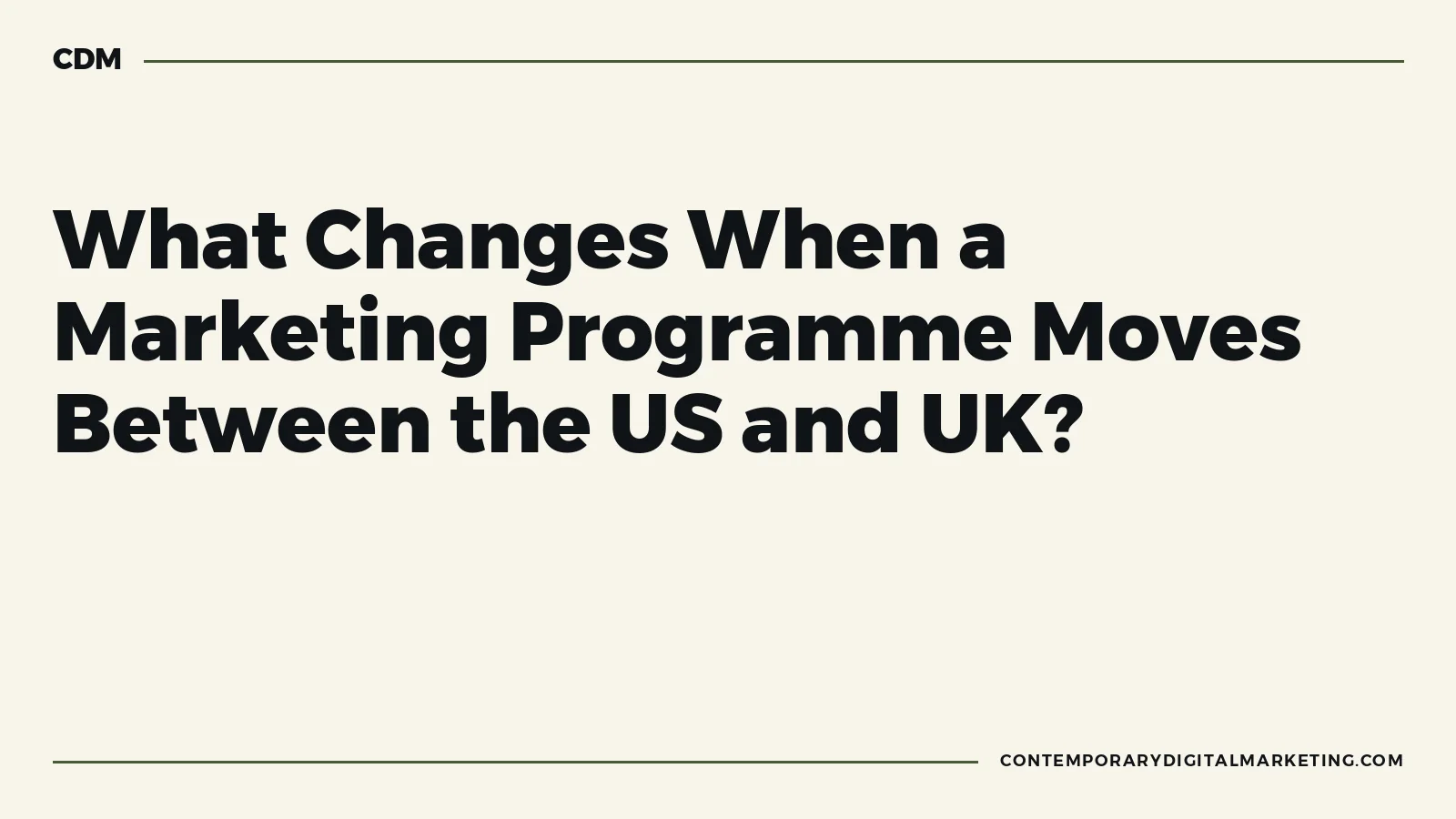 A US–UK marketing operations register comparing evidence, claims, privacy, prices and approvals.