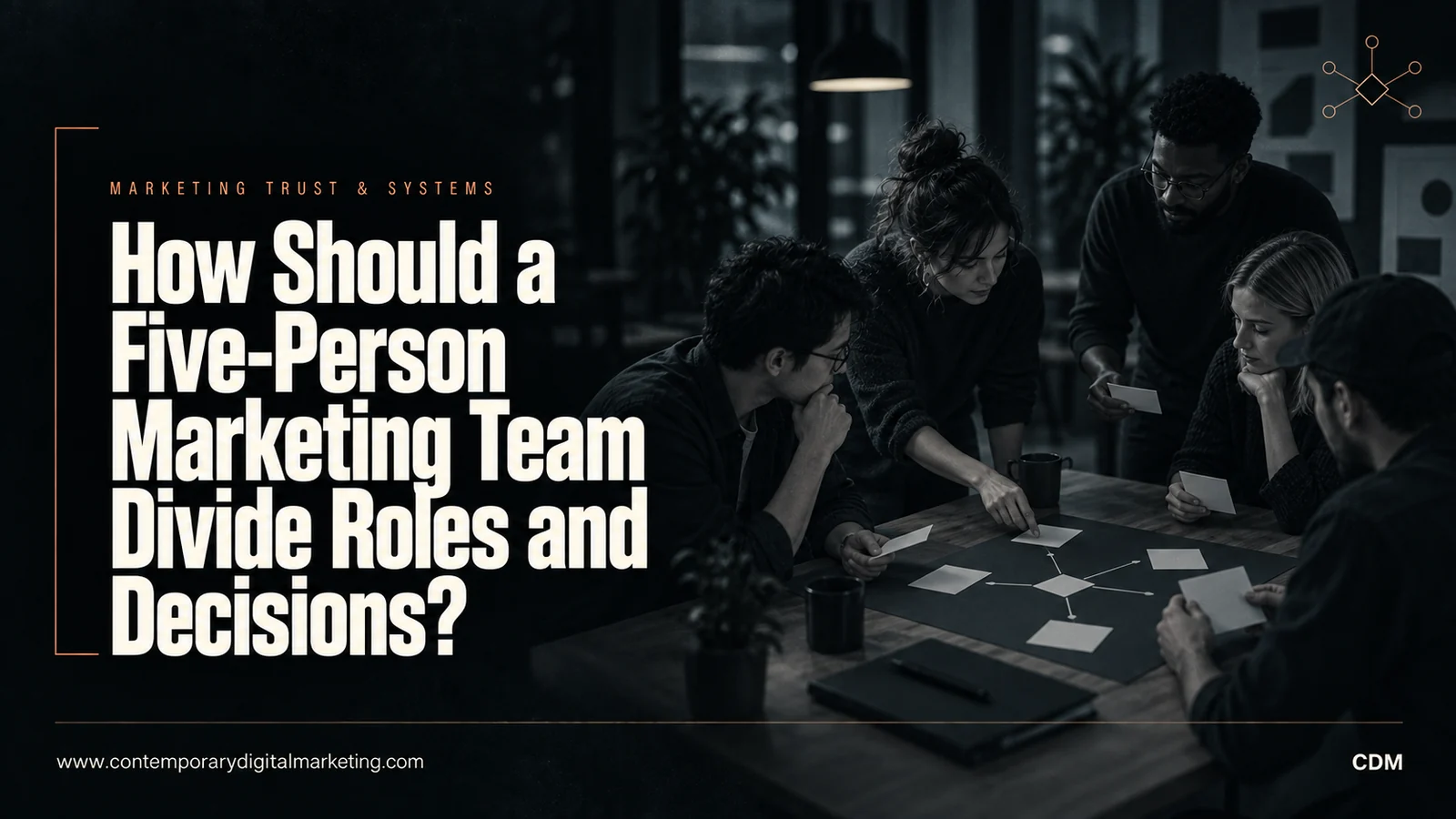 How Should a Five-Person Marketing Team Divide Roles and Decisions?