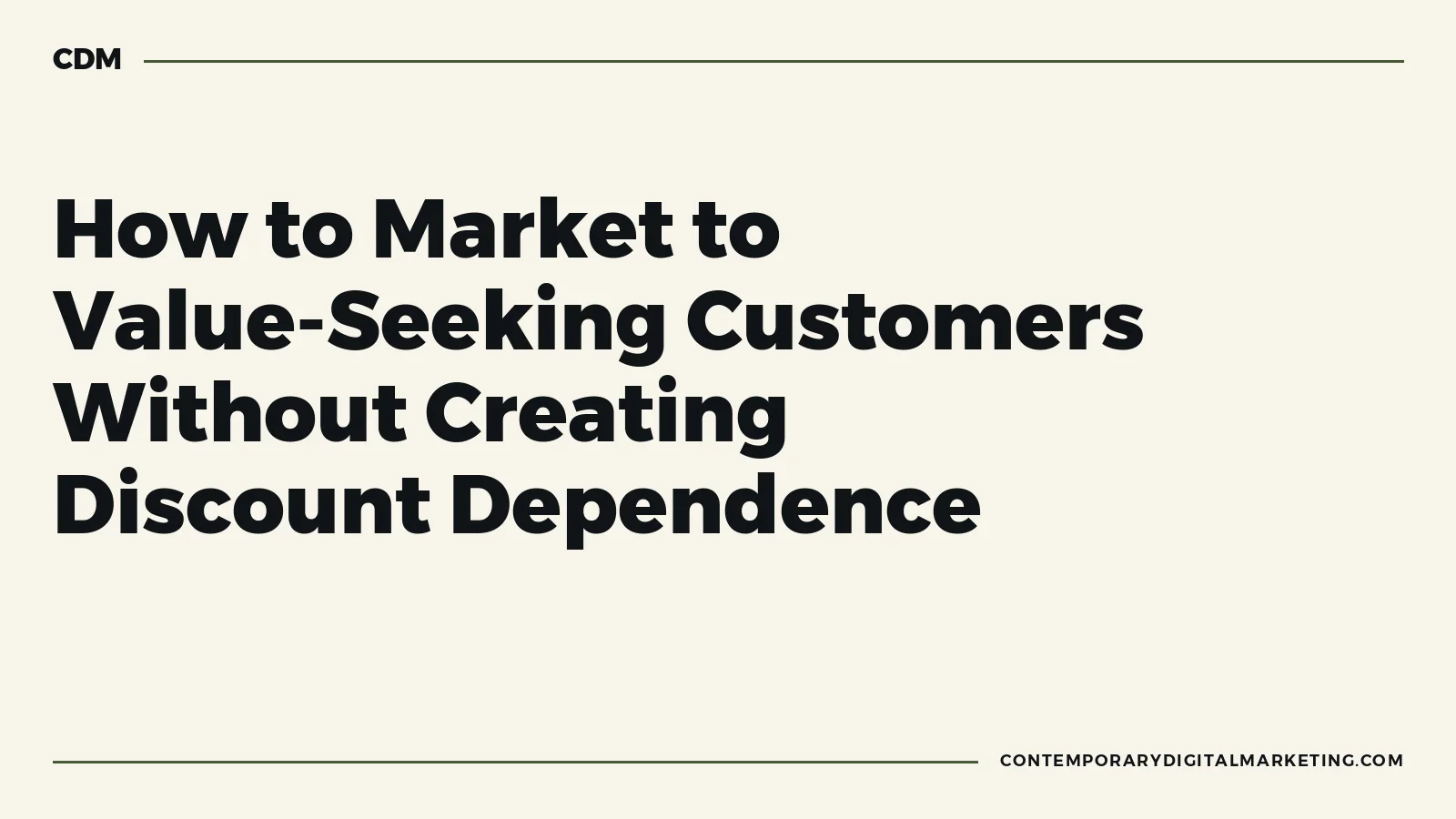 A value response grid comparing proof, offer design, access and discounting against customer barriers.